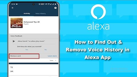 How to View & Remove Voice History & Activity from Alexa App in Android