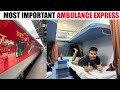 Bed rolls and curtains are back special journey in nagpur  jabalpur ambulance express