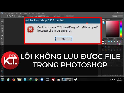 ✅ Khắc phục lỗi không lưu được file trong photoshop | Học photoshop cơ bản