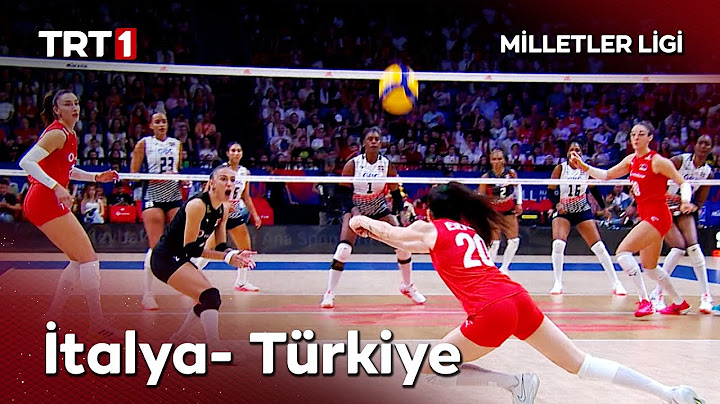 Türkiye-İtalya voleybol maçı bugün saat 20.00’de TRT 1’de!