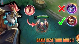 BAXIA BEST TANK BUILD 2024 | BUILD TOP GLOBAL BAXIA ~ MLBB