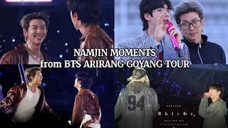 NAMJIN MOMENTS from BTS ARIRANG GOYANG TOURS ❤️‍🔥🫠 