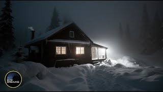 Old Cottage, Howling Winds, Blizzard Snowstorm, Cozy Winter Snow, Winter Ambience, Blizzard Sounds.