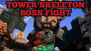 Minecraft Tower Skeleton Boss Fight ( ModelEngine and MythicMobs )