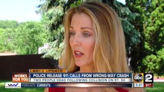 Police release 911 calls from wrong-way crash on Route 50