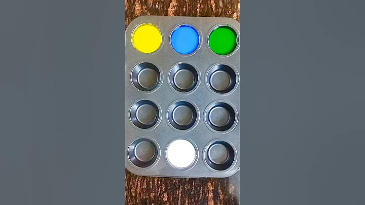 Creating  New Colors with Basic Colors #art #asmr #satisfying #colormixing