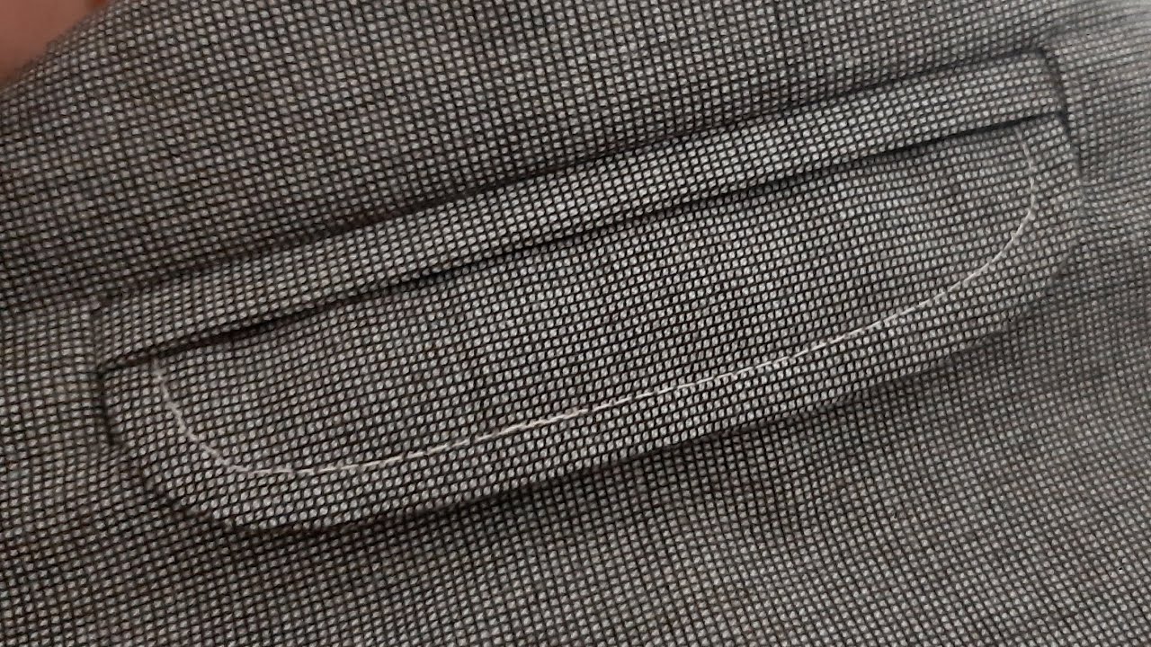 جيب باسبوال بغطاء 💫طريقة سهلة للمبتدئين 💫poche passepoilée avec rabat