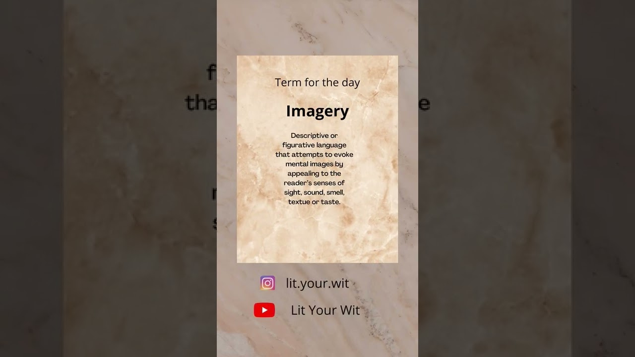 Define Imagery | Term for the day | 