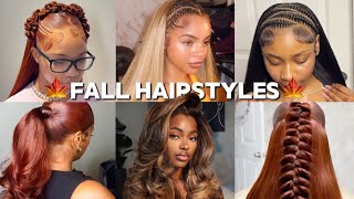 Cute & Trendy Fall Hairstyles Inspo🍂🍁🧡