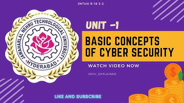 BASIC CYBER SECURITY CONCEPTS || CYBER SECURITY || JNTUH R-18 3-2 || EXPLANATION