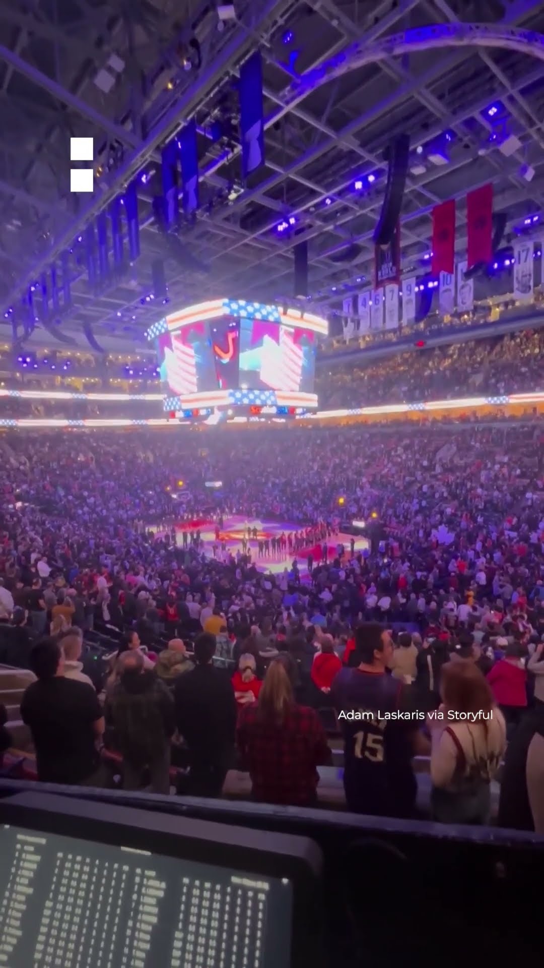 US national anthem booed at NBA game in Canada | AJ #shorts