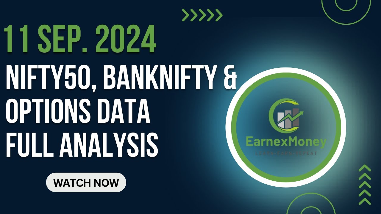 11 Sep 24 NIFTY50 Chart, BANK NIFTY & Option Chain Analysis in Hindi. Stock Market 