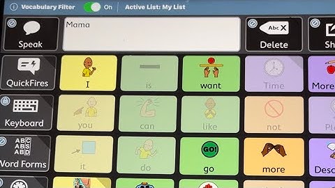 How to stay on same page: TOBII Dynavox TD Snap AAC app