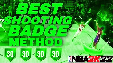 How to Get SHOOTING BADGES FAST on NBA 2K22! Best Shooting Badge Method! Get badges FAST in 2K22!