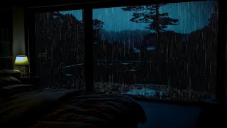 Rain Sounds in a Dark Bedroom (No Ads)Relaxing Ambience for Deep Sleep, Focus,and Meditation