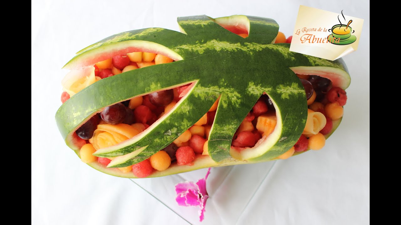 Arreglo de fruta con una sandia Arte con fruta La receta de la Arreglo de fruta con una sandia Arte con fruta La receta de la