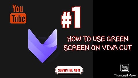 HOW TO USE GREEN SCREEN ON VIVA CUT