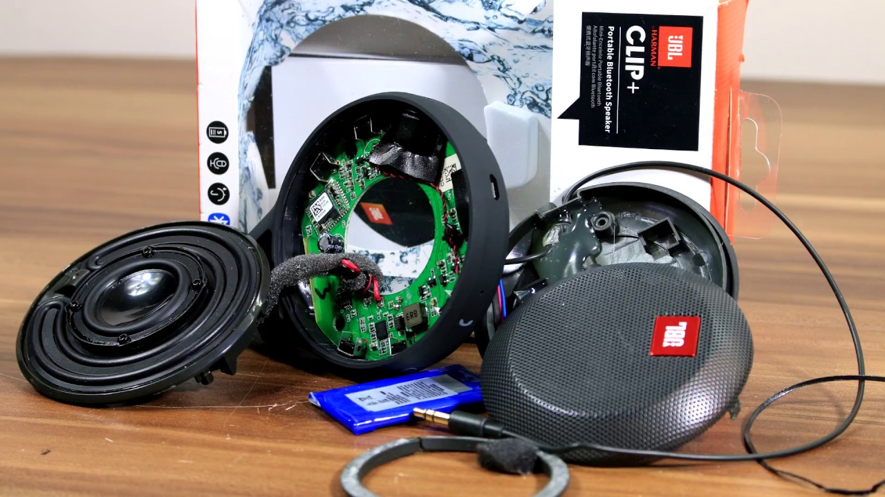 Look inside JBL Clip plus Portable bluetooth Speaker - YouTube