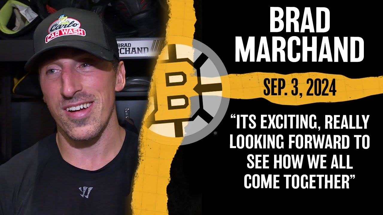 Bruins captains practice brad marchand discusses new roster injury