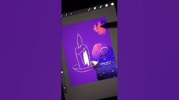painting realistic candle in procreate | maluję realistyczną świeczkę / 2022 #digitalpainting