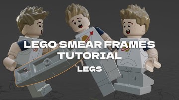 LEGO Animation Smear Frames Basic Tutorial for Blender: Legs