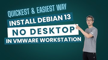 Download en installeer Debian 13 (geen desktop) op VMware Workstation (snel en eenvoudig)