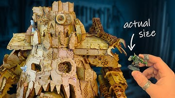 The biggest Ork model is made of... WOOD?!