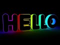 Hello In 3D | Cinema 4D