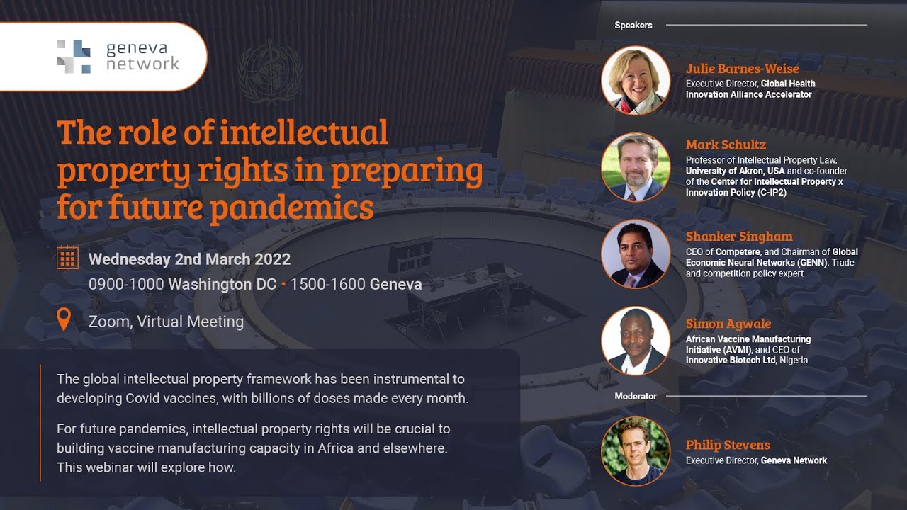 The role of intellectual property rights for pandemic preparedness