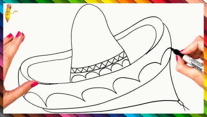 How To Draw A Hat Step By Step 🤠 Hat Drawing Easy 