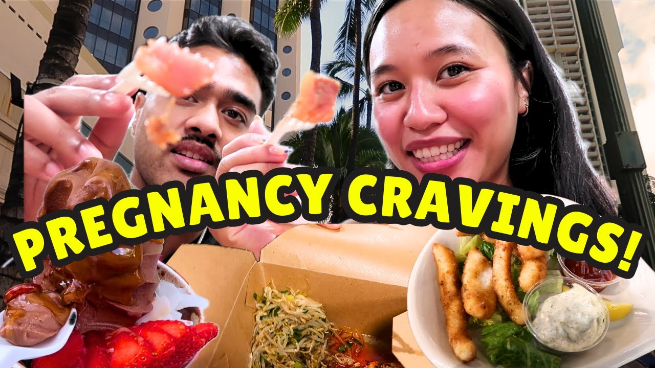 What my PREGNANT GIRLFRIEND eats in Hawaii - YouTube