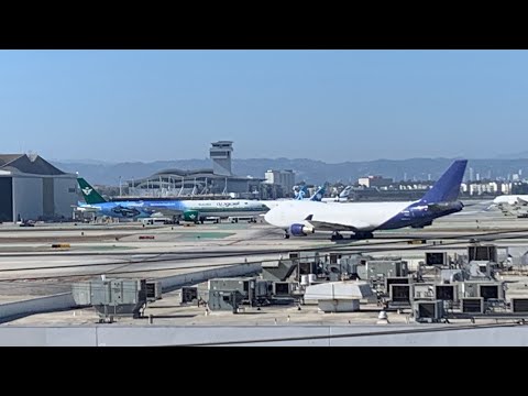 LIVE LAX Airport Jumbo Cargo & A380 777 Action **MEMBERS ONLY**