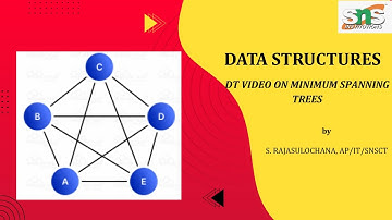 DT VIDEO ON MINIMUM SPANNING TREES | DATA STRUCTURES | SNS INSTITUTIONS