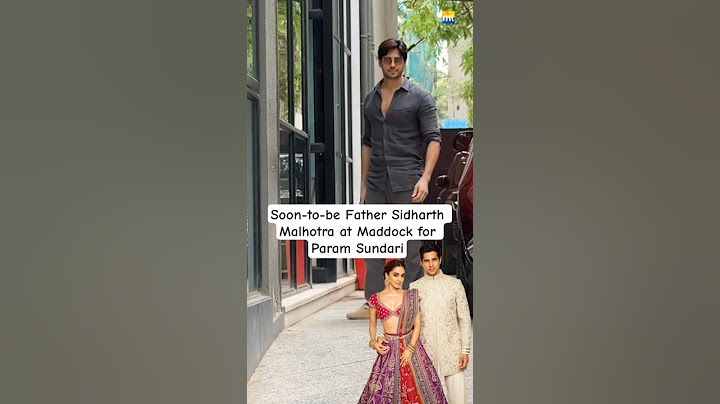 soon-to-be dad #sidharthmalhotra at #maddock office for #paramsundari #janhvikapoor