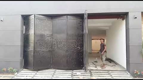 Sliding folding gate done by Krishna home automation +919016042525