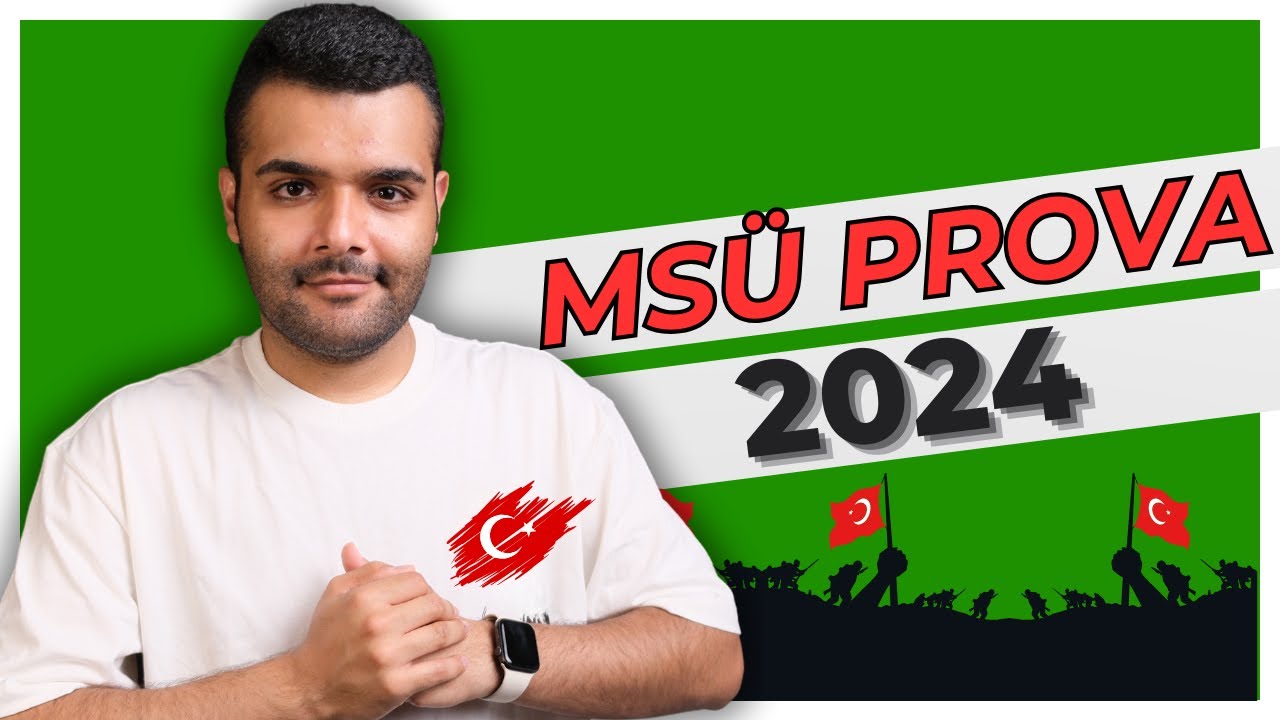 MSÜ 2024 Prova Denemesi  |  Çözmeden Sınava Girme ! + PDF  - Merkeze Teğet Geometri