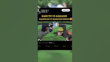 When naruto and kakashi fight with rasengan #naruto #kakashi
