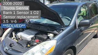 [SOLVED] Sienna Bank 1 Sensor 1 AirFuel Oxygen (O2) Sensor replacement