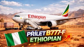 Tři Cargo Obři Ethiopian Boeing 777-F Z Lagosu