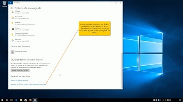 Sauvegarder automatiquement ou manuellement ses données personnelles avec windows 10 (Vidéo HD).