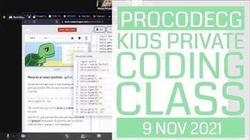 ProCodeCG Kids Private Coding Class - Arya - 9 Nov 2021