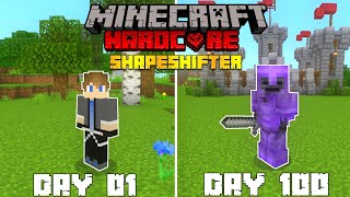 I Survived 100 Days As A SHAPESHIFTER In Minecraft (Hindi)