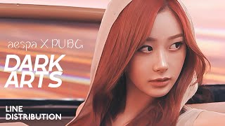 Aespa X Pubg  Dark Arts  Line Distribution