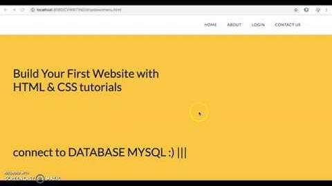 #10HOW TO CONNECT MYSQL TO HTML FORM || register form