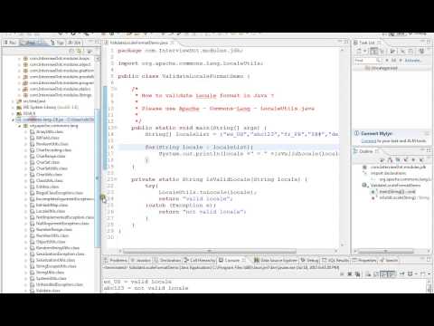 HOW TO VALIDATE LOCALE FORMAT en US JAVA DEMO