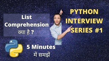 List Comprehension in Python || Easy Hindi tutorial || Python Interview questions #1