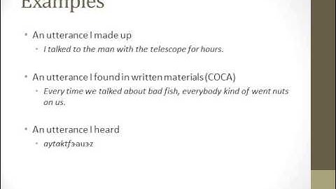 1 Introduction to linguistic structure