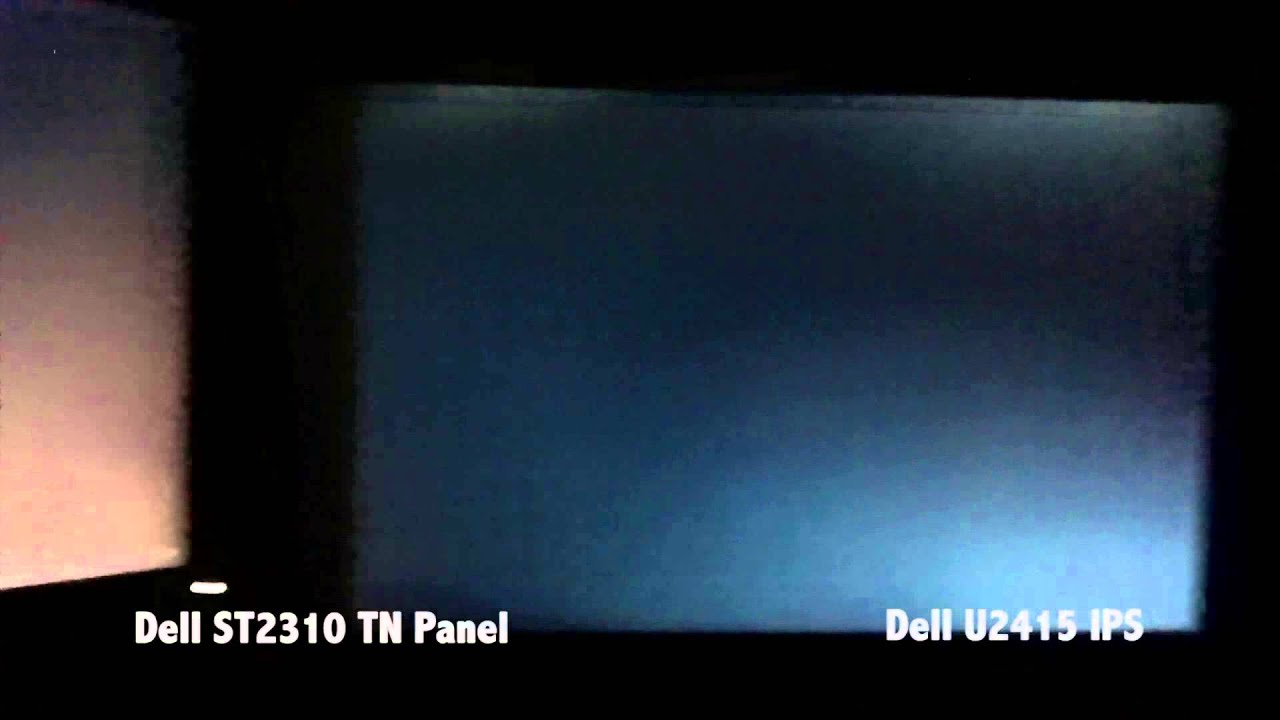 Backlight Bleed/IPS Glow Comparison TN Panel vs Dell U2415 IPS Panel