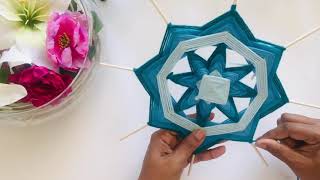 Extremely Easy Woven Mandala Wall Hanging || Yarn Craft Ideas