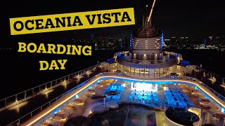 Embarkation & First Impressions of OCEANIA VISTA | Newest Luxury Cruise Ship